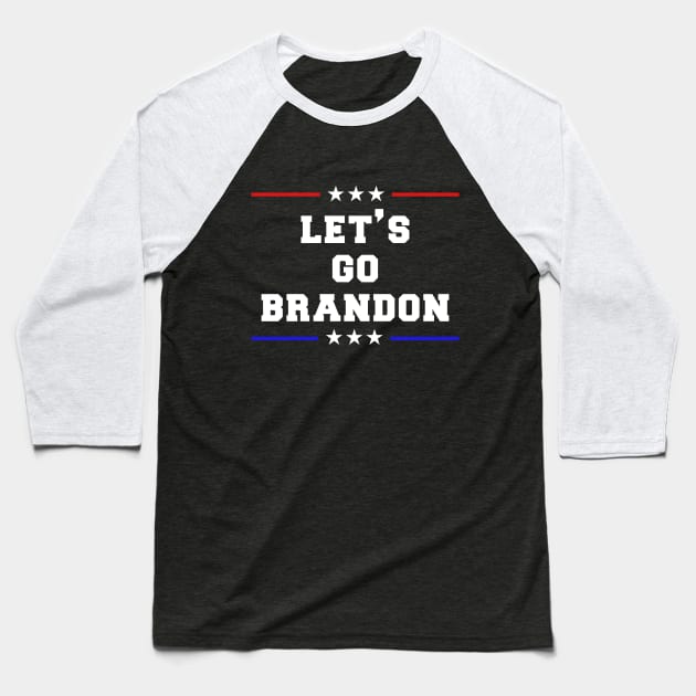 Funny Let's go Brandon Meme Baseball T-Shirt by Chunroderic8123